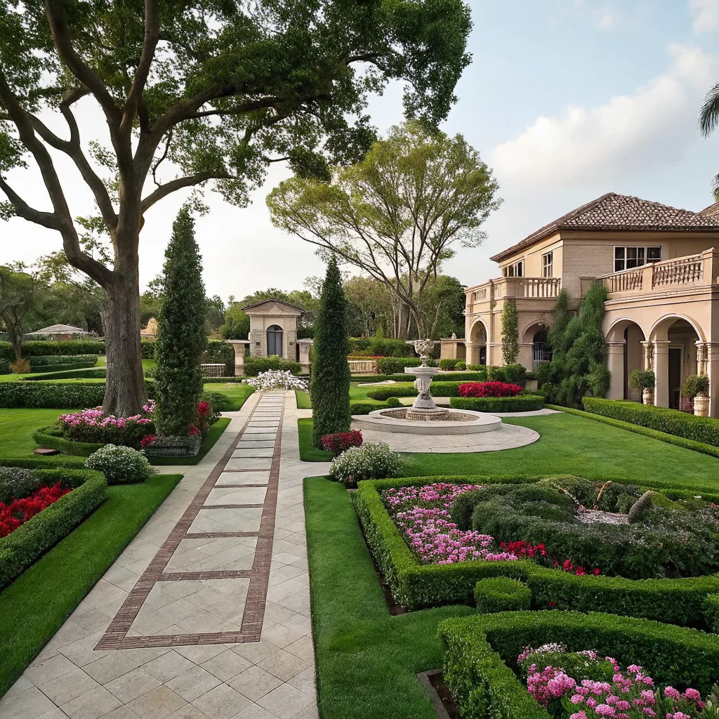 Luxury estate landscaping project